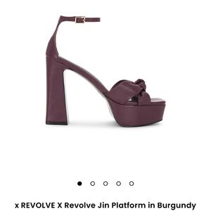 House of Harlow 1960 Burgundy Platform Heels